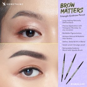 BROW MATTERS Retractable Triangle Eyebrow - Gray Brown