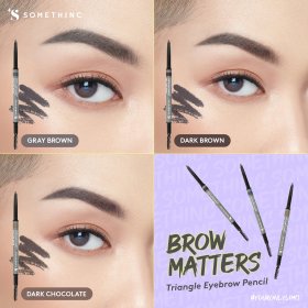 BROW MATTERS Retractable Triangle Eyebrow - Gray Brown